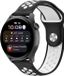 By Qubix Qubix - Sport Edition Siliconen band - Zwart + wit - Geschikt voor Xiaomi Mi Watch / Xiaomi Watch 2 / Xiaomi Watch S1 / S2 / S3 / S4 (47mm)