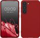 kwmobile telefoonhoesje geschikt voor Samsung Galaxy S23 - Hoesje voor smartphone - Back cover in rabarber rood