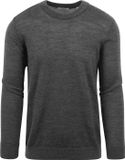 KnowledgeCotton Apparel Pullover Wol Antraciet - Maat M - Heren