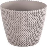 Prosperplast Bloempot Buiten Binnen Rond Splofy 19cm TAUPE / 2 STUKS
