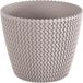 Prosperplast Bloempot Buiten Binnen Rond Splofy 19cm TAUPE / 2 STUKS