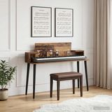 vidaXL - Studiobureau - Oud Hout - 110 x 36 x 19,5 cm