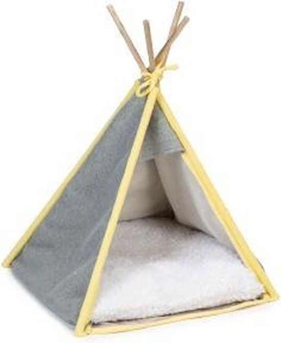 Beeztees Puppy Tipi Tent Aika - Grijs - 55x55x85 cm