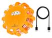 Amracing Lampa - flara ostrzegawcza 12 LED + 3 LED, akumulatorowa + kabel USB-C