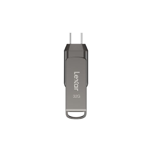 Lexar JumpDrive USB-C 32GB Flash Drive - 3.2 Gen 1 - Gray