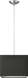 Home Sweet Home hanglamp Block - verlichtingspendel Basic inclusief lampenkap - lampenkap 25/25/18cm - pendel lengte 100 cm - geschikt voor E27 LED lamp - antraciet