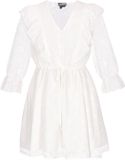 DreiMaster Vintage DreiMaster Jurk Wolk Wit