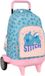Safta Stitch Ohana Rugzak Met Wielen Blauw Kinderen