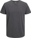 JACK&JONES JJEORGANIC MELANGE TEE SS O-NECK NOOS Heren T-shirt Dark Grey Melange XL