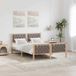 Maison Exclusive - Lit avec tête de lit, couleur taupe, 140 x 200 cm, en pin massif