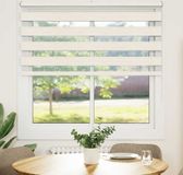 Maison Exclusive - Dubbele rolgordijn, marmerbeige kleur, 140x100 cm