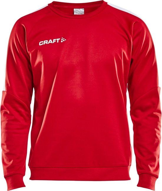 Craft Progress R-Neck Sweater - Bright Red/White - Men - XL
