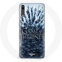 Maniacase Hoesje voor Huawei P20 Game of Thrones seizoen 8 Episode 1 The Iron Throne Characters logo Grey