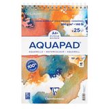 Clairefontaine Goldline Aquapad A4 Aquarelpapier 300g Spiraalblok 25 Vel Wit