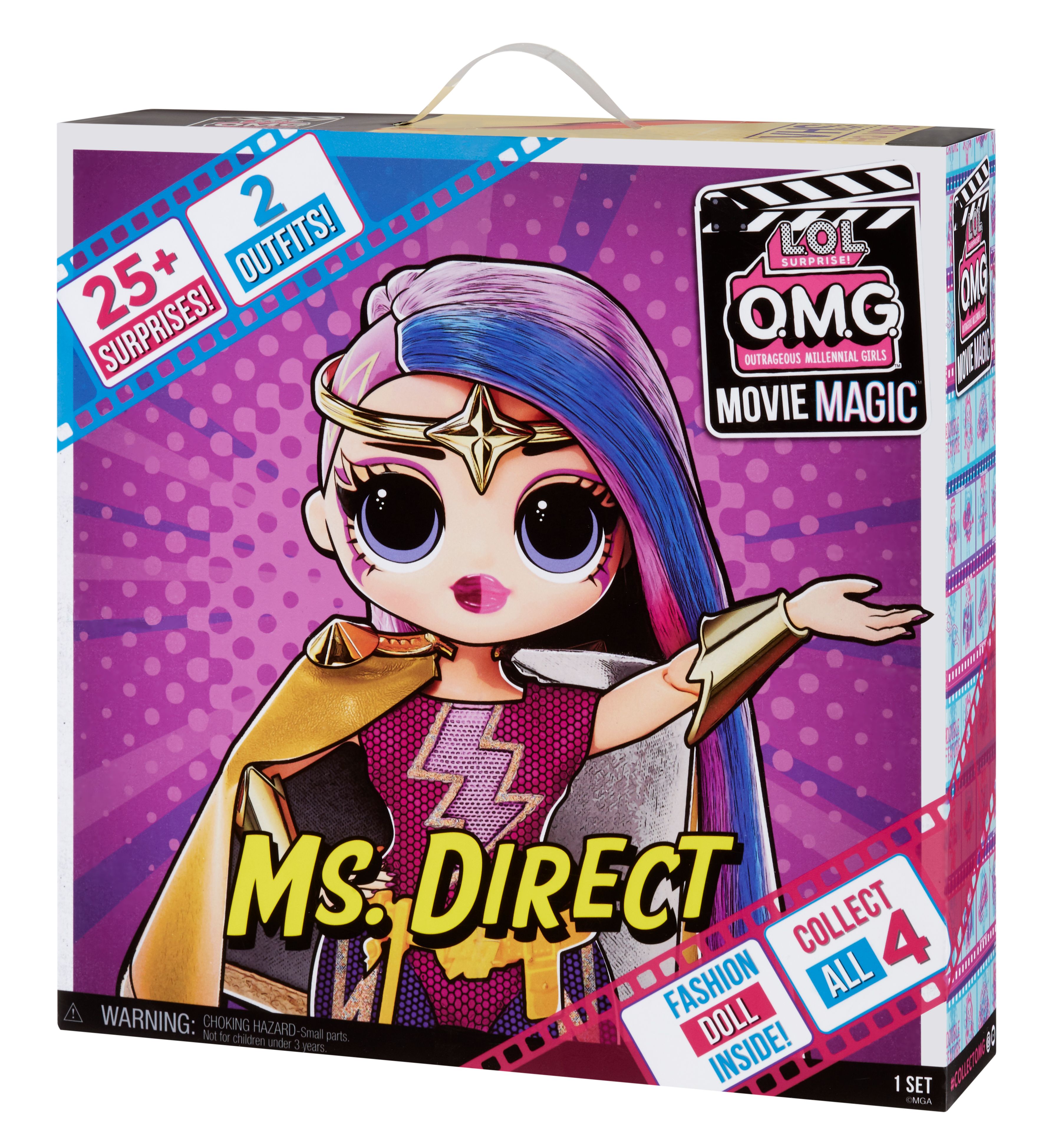 MGA Entertainment L.O.L. Surprise! O.M.G. Movie Magic Doll - Ms. Direct - 4+ jaar