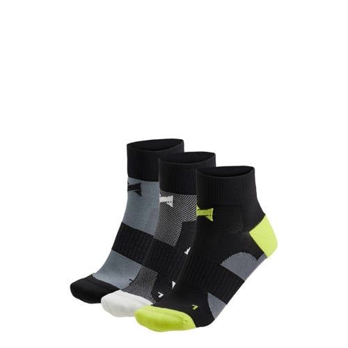 Xtreme Fietssokken - Zwart/Grijs/Limegroen (Set van 3)