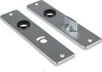 AMI Kortschild - 165x38x6,5mm - WC55/8 - aluminium F-2