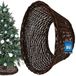 KOTARBAU Kerstboomrok van wilgentenen, diameter 55 cm, kerstboomstandaard, hoes, decoratie, dennenboomstandaard, donkerbruin, kerstboomstandaard van rotan, natuur