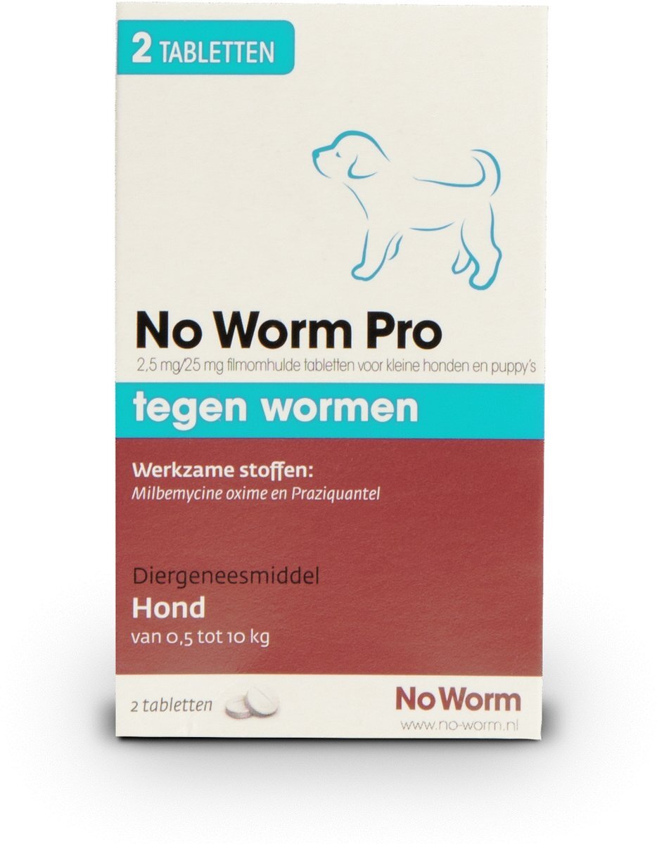 Exil No Worm Pro Puppy 2 tabletten