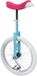 Qu-ax Luxus 20 inch monocycle bleu avec selle rose