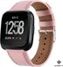 Strap-it Fitbit Versa / Versa 2 bracelet en cuir - rose