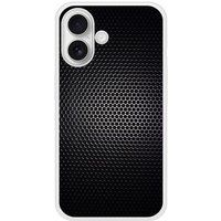 Apple iPhone 16 Dark metal verstevigd hoesje met sublimatie bedrukking