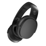 Skullcandy Crusher Bluetooth hoofdtelefoon met microfoon, stereo, bas-gevoel, verstelbaar en realistisch, snel opladen van de batterij met 40 uur batterijduur, zwart
