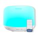 Diffuser voor etherische oliën, 500 ml, met 7 gekleurde leds, luchtbevochtiger en luchtreiniger, aromatherapie-functie, compleet met afstandsbediening en meting