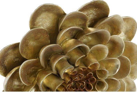 DKD Home Decor Flower Wall Decoration Gold 23 x 6 x 23 cm