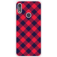 Tartan Rouge Bedrukt siliconen hoesje compatibel met Y6S