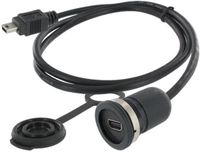 encitech 1310-1011-01 Mini-USB 2.0 type B Chassisbus, inbouw M16 1 stuk(s)