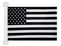 AZ FLAG Bootvlag Zwart-wit Verenigde Staten 45x30 cm
