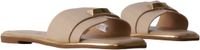 Super Mode Platte instapmuiltjes Beige Synthetisch Rubber Dames Maat 36