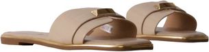 Super Mode Platte instapmuiltjes Beige Synthetisch Rubber Dames Maat 36