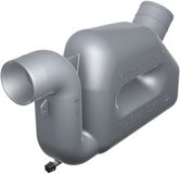 VETUS waterlock / uitlaatdemper kunststof LP75 - slangaansluiting 76 mm