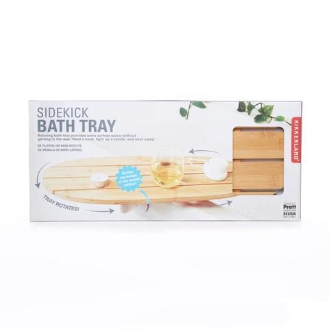 Kikkerland OR105 Bamboo Oval Surfboard Bath Shelf - Beige