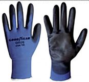 Goodyear G0526 handschoenen van polyurethaan met honingraat en palm, maat 10, blauw/zwart
