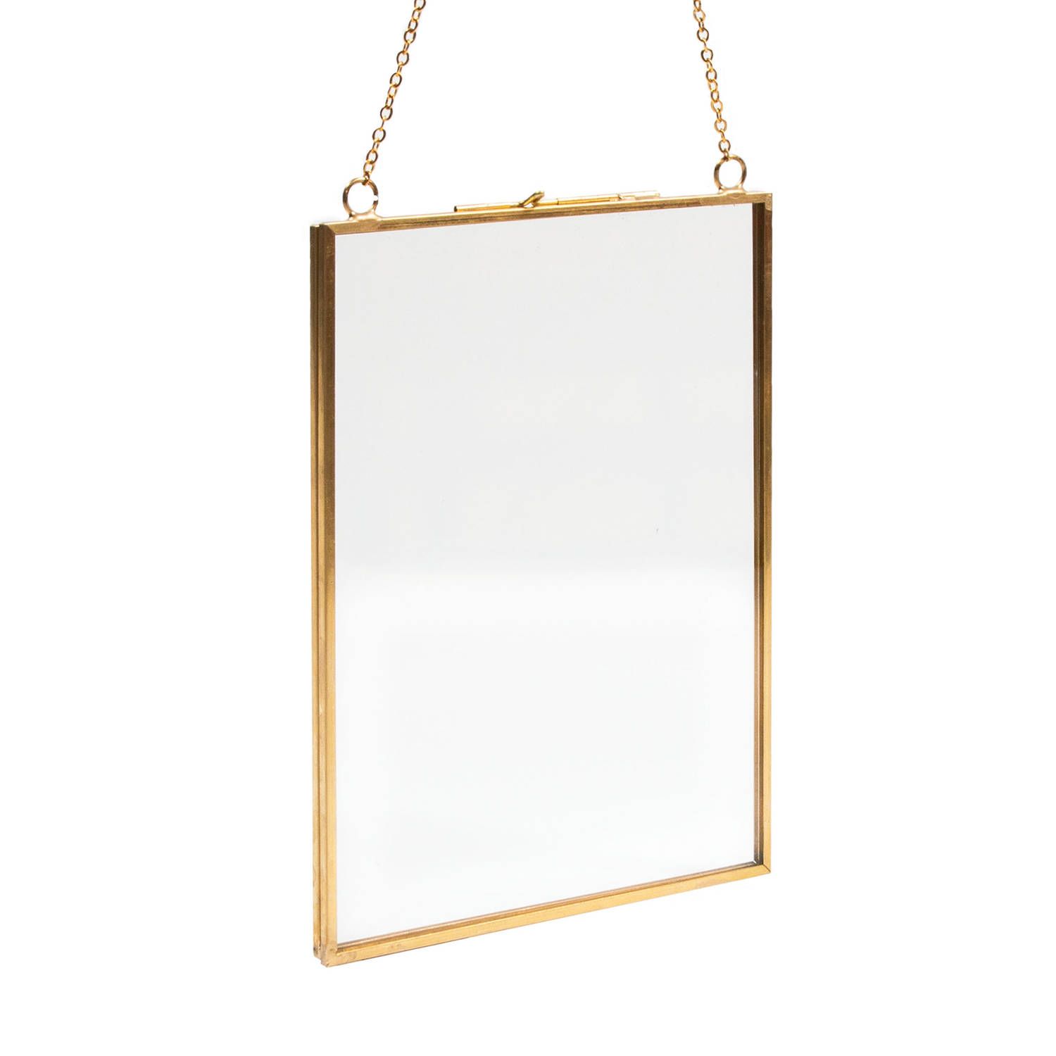 QUVIO fotolijst met ketting 13 x 18cm - goud