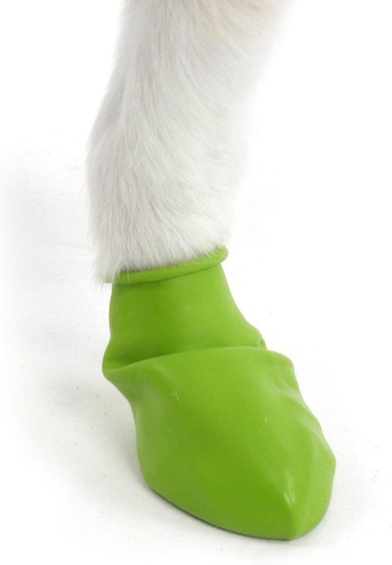 Pawz Rubber Dog Boots - Green - XXXS - 12 Pack