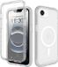 Selected by GSMpunt.nl Hoesje met Ingebouwde Screenprotector Geschikt voor Apple iPhone 17e / 16e - Compatibel met MagSafe / Qi2 - Full Protect - Schokbestendige Beschermhoes - Case Matte Transparant