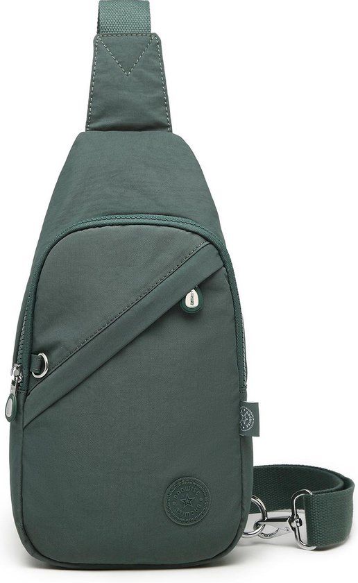 Bagwise® Crossbodytas - Sling Bag - Anti Diefstal - Dames - Heren - S - Groen