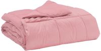 vidaXL - Couvre-lit - Complet - Année - 220 x 260 cm - 4 saisons - Rose - Respirant