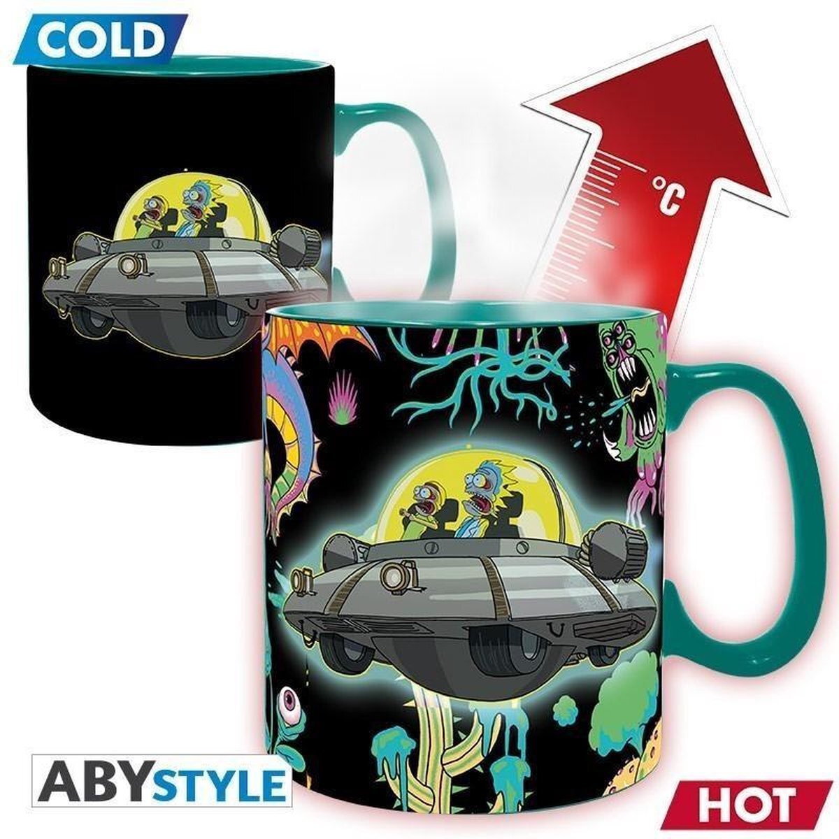 Abystyle Rick and Morty Heat Change Mug