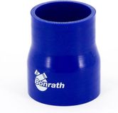 Bonrath Siliconen slang recht Reducer - Blauw - Lengte:76mm - Ø51>45mm