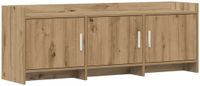 vidaXL TV-kast 130 x 33 x 47 cm Artisanaal eiken Bewerkt hout
