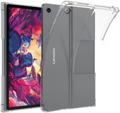 Merkloos Lenovo Schokbestendige TPU Hoes Transparant Geschikt voor Lenovo Tab Plus