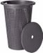 Storage Solutions Panier à linge avec couvercle - gris foncé - 35 litres