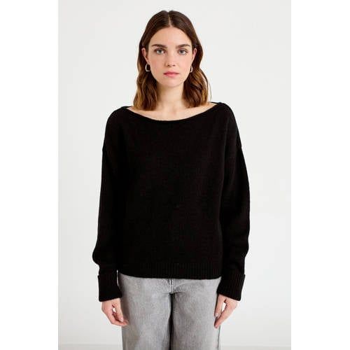 Cache Cache Off Shoulder Trui Zwart
