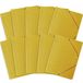 BANTEX 400087822 Persspanmap met rubber A4, 10 stuks, Geel