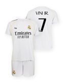 Real Madrid CF Real Madrid 25/26 Vinicius Thuis Korte Mouw Set Wit 6 Years Kinderen